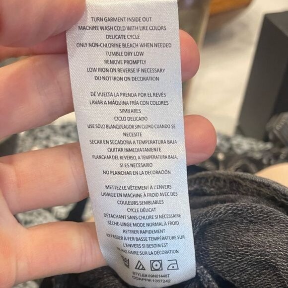 C&C California Jersey Knit Overalls Gray Drawstring Waist Large Pockets - Picture 10 of 10